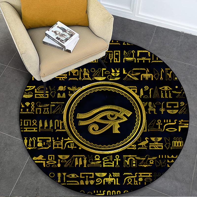 Pngtree the eye of horus 1414 Circular Rug Office Decorative Carpet For Living Room Bedroom Door Mat Floor Rug Computer Chair Area Rug