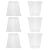 6Pcs Clear Plastic Orchid Pots with Drainage Holes Easy Root Inspection Promotes Efficient Plant Growth Universal Indoor Outdoor