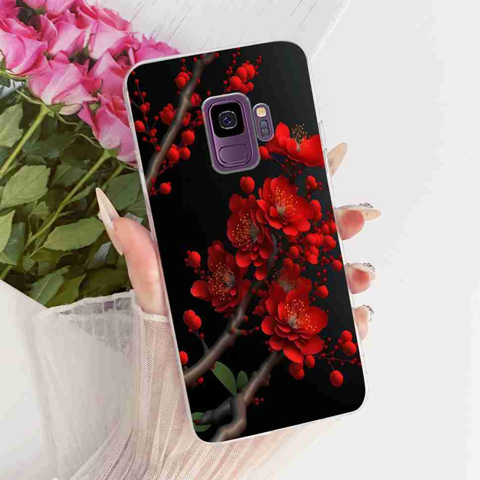 Protective Cases For Samsung Galaxy S9 Plus Soft Silicone Back Cover For Samsung S9Plus S9+ Summer Fresh Butterfly Shell Capa