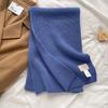 Autumn and Winter New Mars Green/knitted Long Scarf Solid Color Wool Warm Scarf