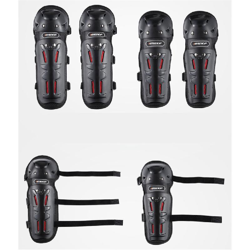 Motorcycle Atv Elbow Arm Leg Knee Shin Armor Guard Shield Cover Protector 4Pcs