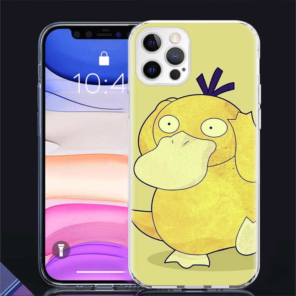 Clear Case For Apple iPhone 11 14 13 Pro 12 7 8 Plus SE 2022 XR X XS Max 6 6S 14Pro Silicone Phone Cover Retro Anime Pokemon