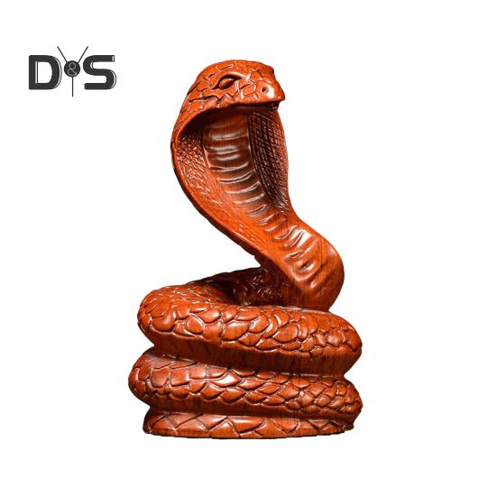 

Деревянная статуэтка змеи 2025 китайский Новый год фэн-шуй зодиакальное животное маленькая реалистичная скульптура змеи для домашнего офиса стол декор B