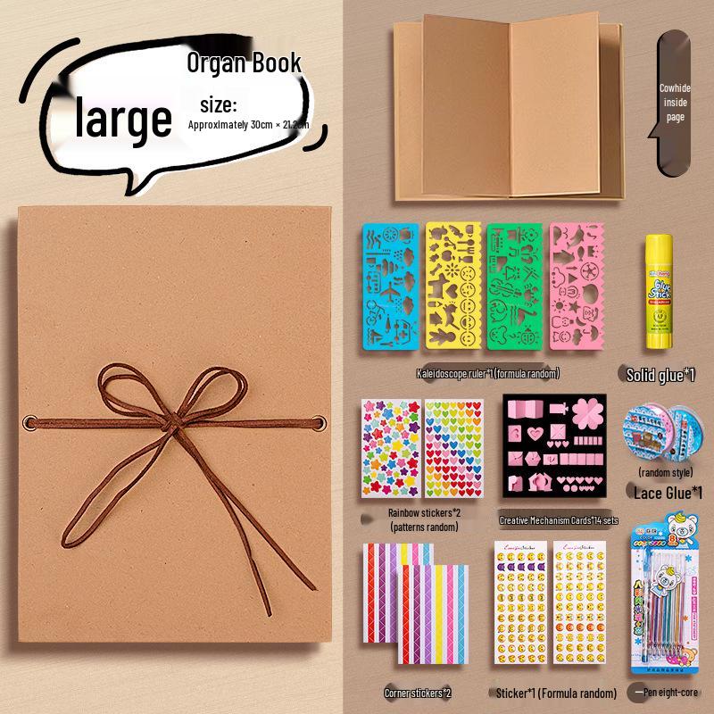 Acrylic DIY Photo Album: Handmade Memory Journal with Creative Graffiti and Loose-Leaf Design