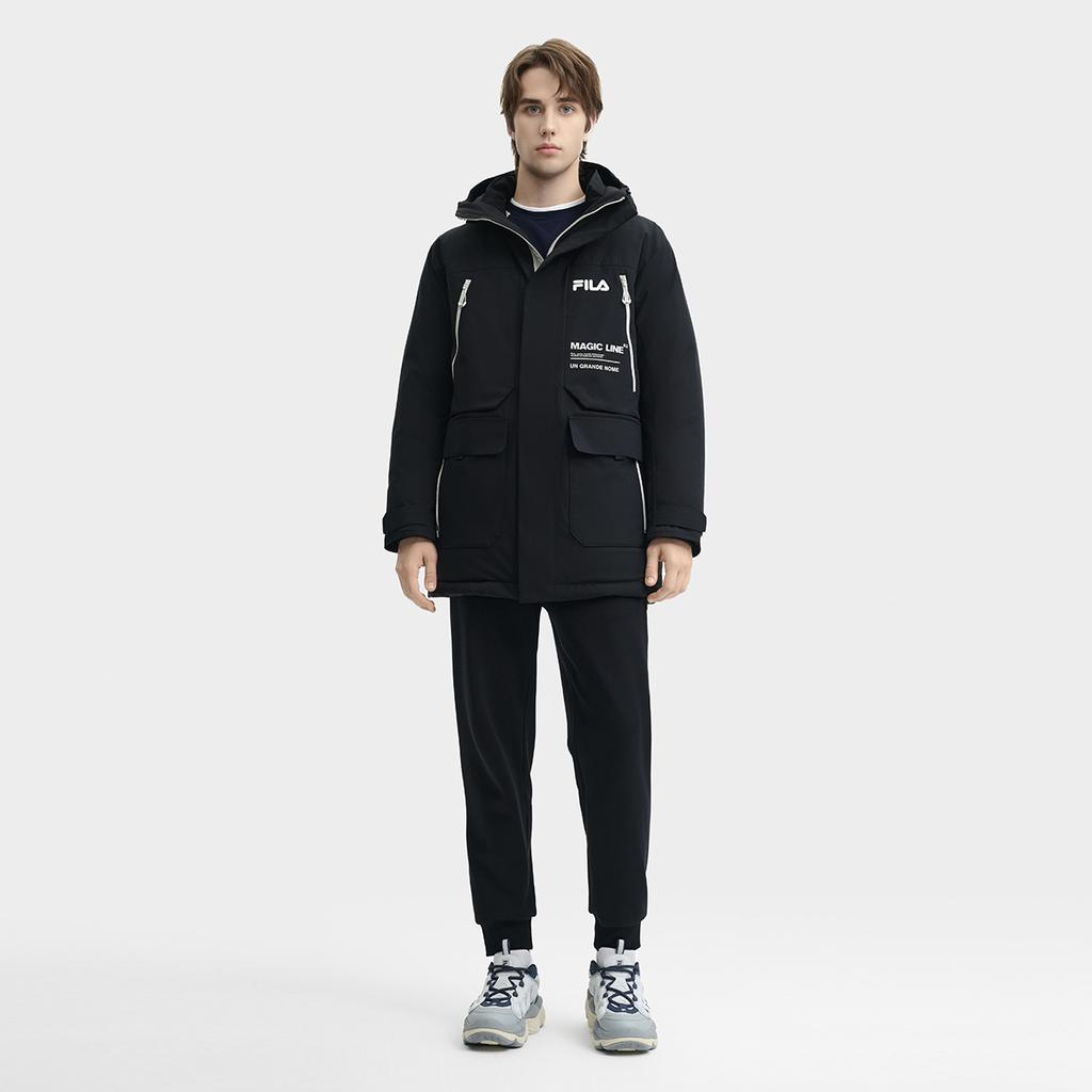 New FILA Down Jacket Men's Jet Black F11M449903F-BK
