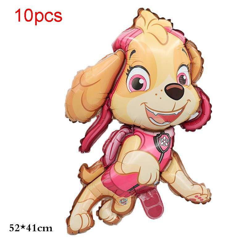 Lebhaftes Paw-Ballon-Set mit Marshall, Chase und Skye für unvergessliche Geburtstagsfeiern
