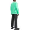 STONE ISLAND FW22 Solid Color Logo Patch Polo Neck Casual Long Sleeve Sweatshirt Men Sweatshirt Bright-Green 771563750-V0052
