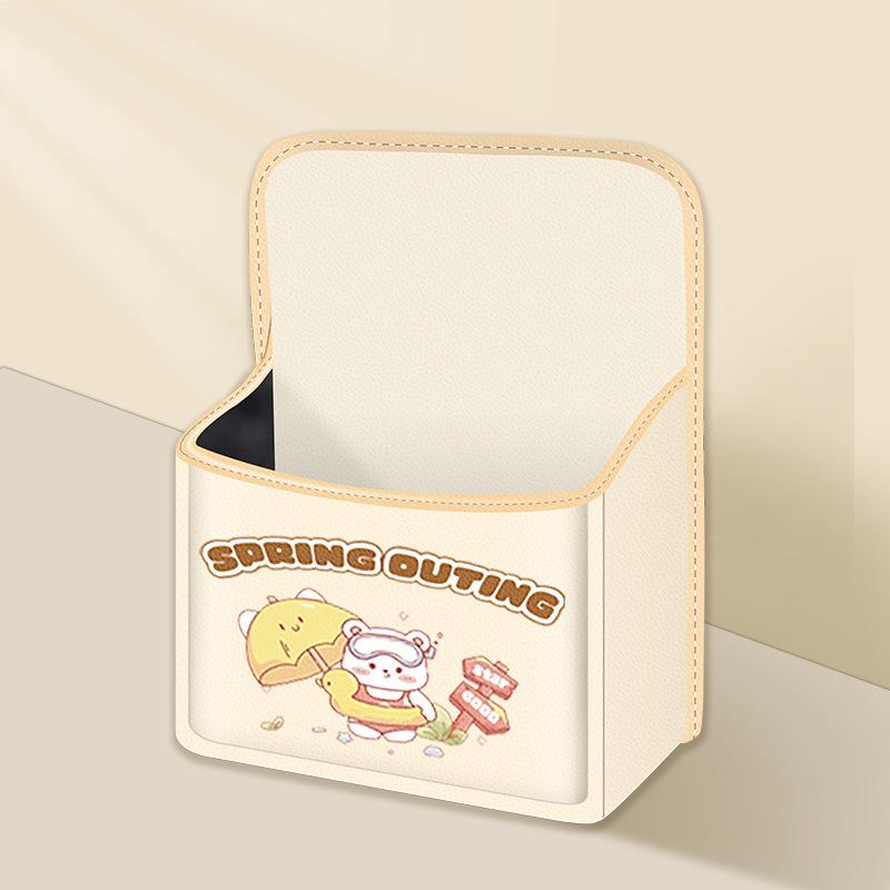Cartoon Bear Car Shoe Box Storage Hanging Bag - Trunk Storage Organizer for Passengers Vehicle Shoe Cabinet Accessory