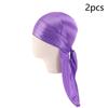 2Pcs Durag Pirate Hat Pirate Baby Turban Hijab Bandana Elastic Headwrap  Children