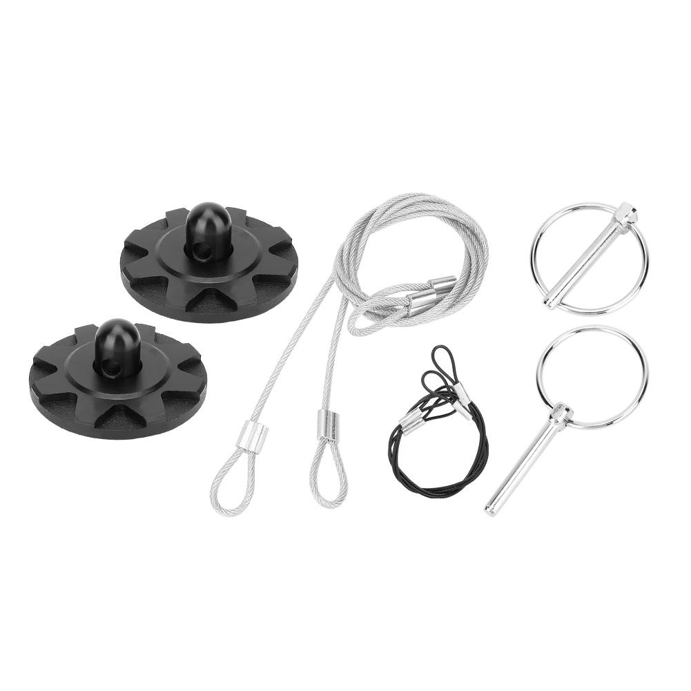 Stick on Hood Pin Kit, CNC Billet Aluminum Car Racing Sport Bonnet Performance Hood Pin Lock Accessory Kit