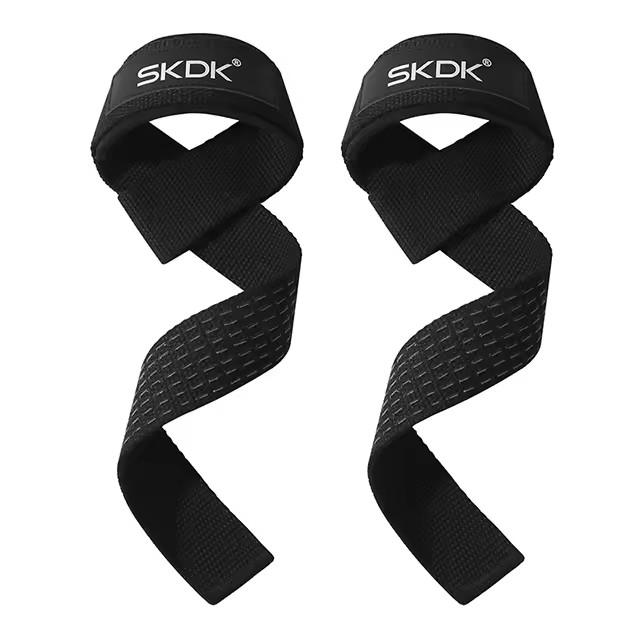 Non-Slip Neoprene Lifting Wrist Straps for Weightlifting Strength Training with Padded Cotton Support Grip Band