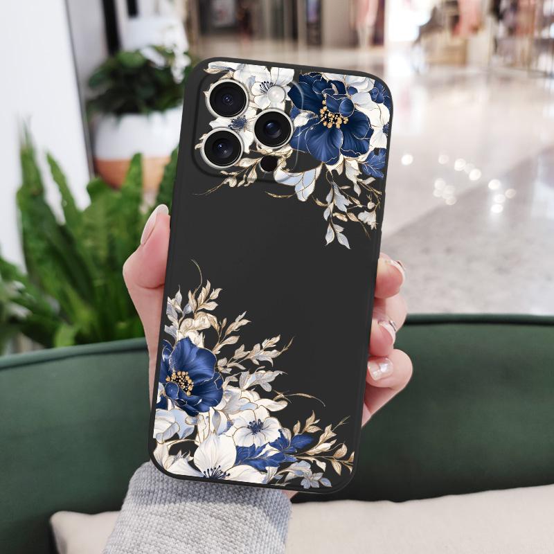 Brilliant Peony Phone Case For iPhone 17 16 16e 15 14 13 Plus Pro Max Mini Silicone Cover