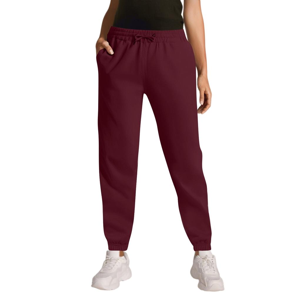 Cargo Sweatpants For Women Sport Solid Color Drawstring Pocket Casual Sweatpants Pants