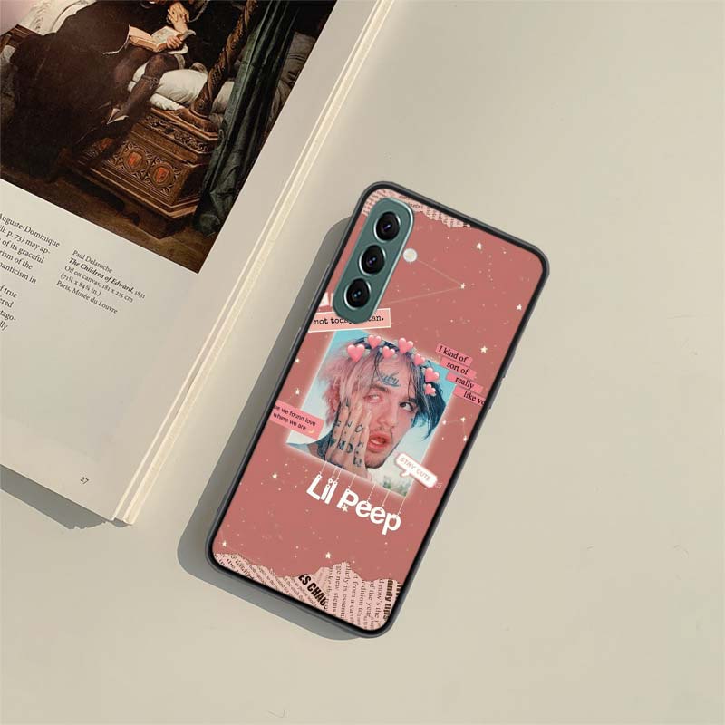 Lil Peep Lil Bo Peep Black Phone Case For Samsung A55 A35 A25 A15 A54 A34 A24 A14 A70 A71 A50 A51 A17 A05S Galaxy A40 A41A30 A3