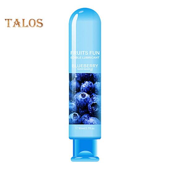 80ML Sex Lubricant Water Based Non-greasy Natural Plant Extract Pleasure Enhancer Non-staining Strawberry Blueberry Flavored Couples Lubricant Adult