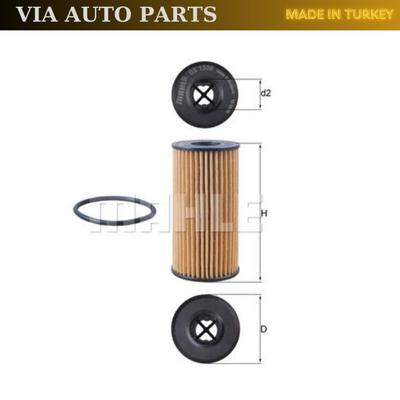MAHLE OX1308D Ölfilter für - 1.5 dCi 2.0 dCi EURO 6 OEM A6081840100 152092567R