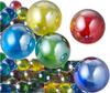 Camel Toys Made In Japan Glass Color Marble Mix Color Approximately 1 Bag Marbles, 100-Pack "Aurora (Glossy Mix) 17mm" - (100 Marbles)