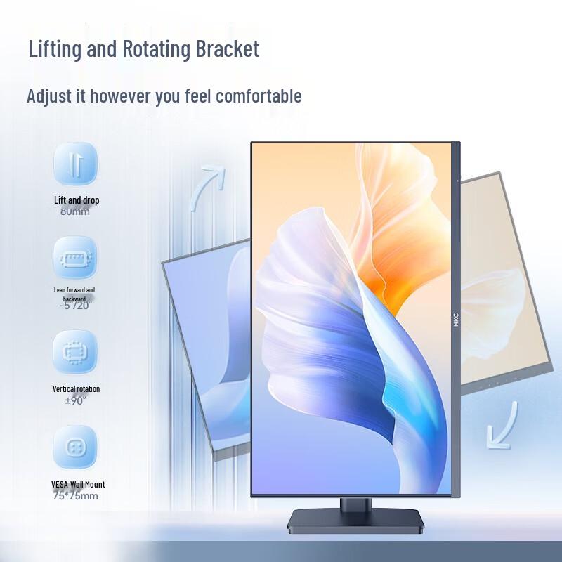 HKC L242Q 23.8-inch 2K 100Hz IPS Office Monitor CN plug (adapter included)
