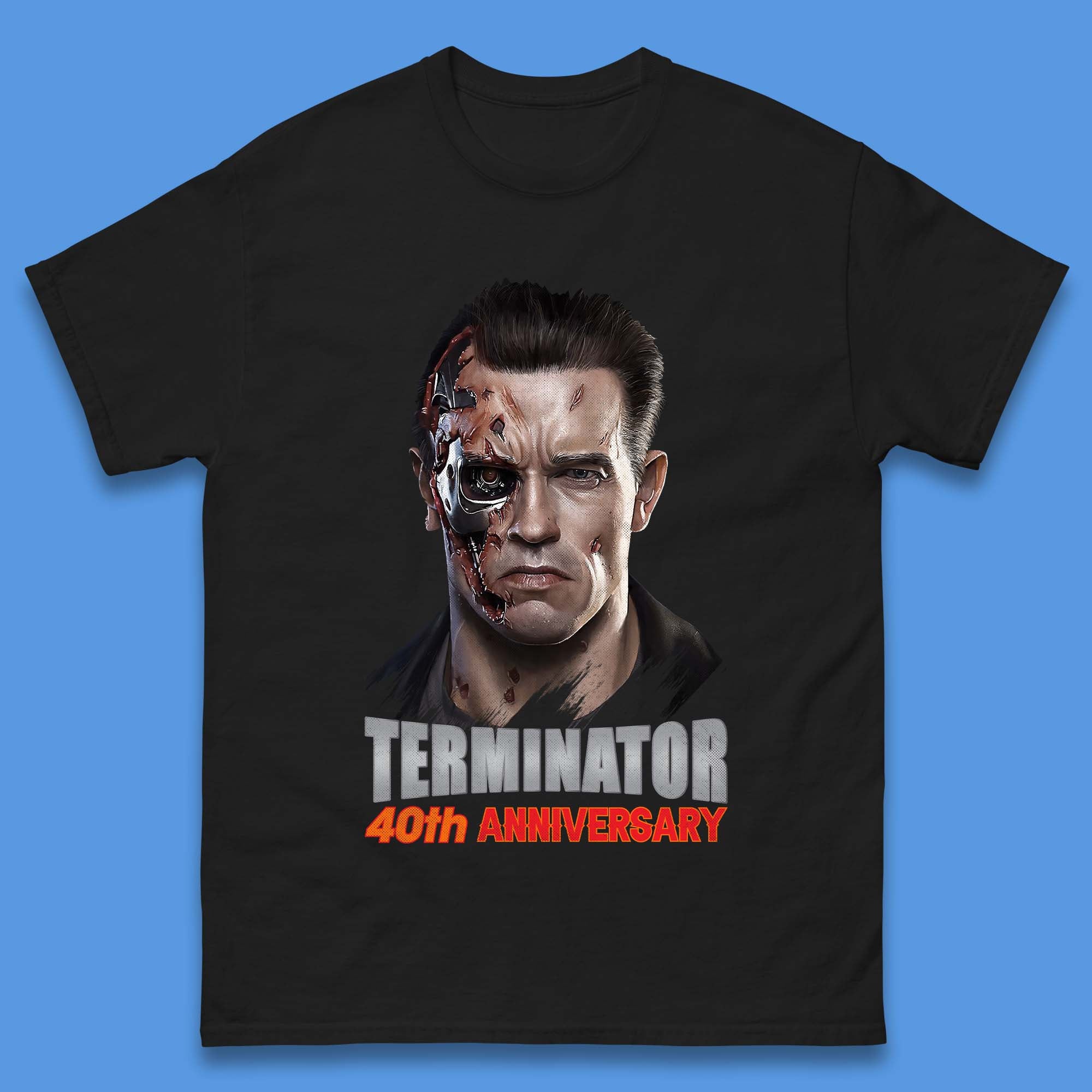 Terminator 40th Anniversary Mens T-Shirt Womens Tops Tees 3XL