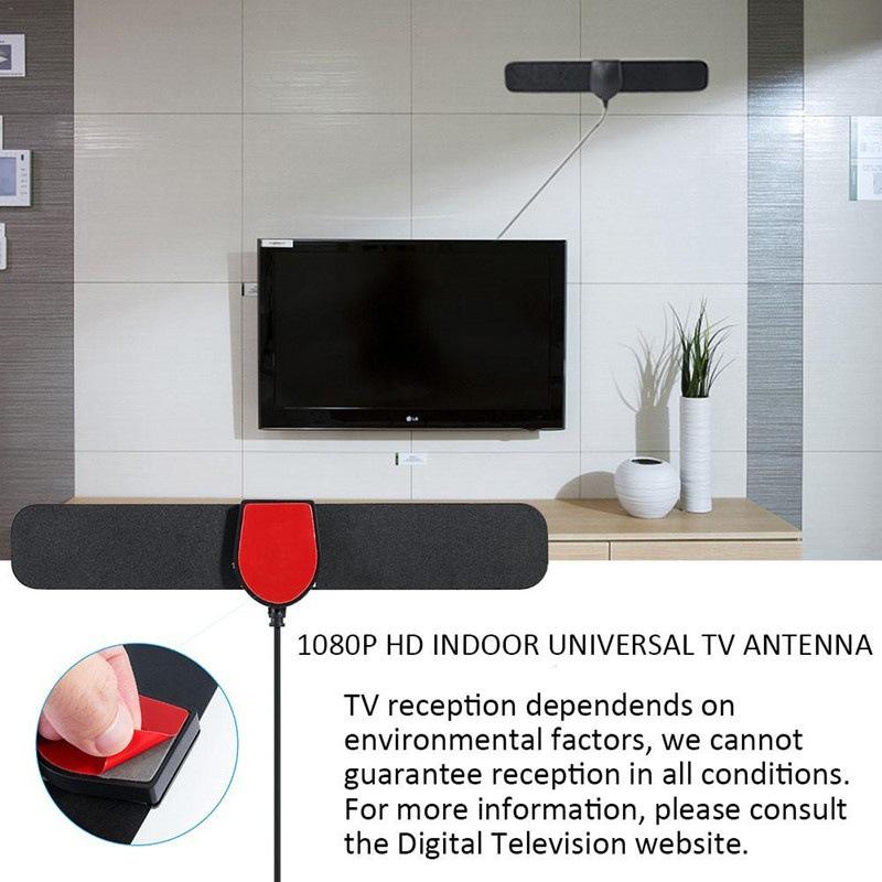 980 Miles DVB-T2 Innendørs HDTV-antenne med 1080P Signalforsterker