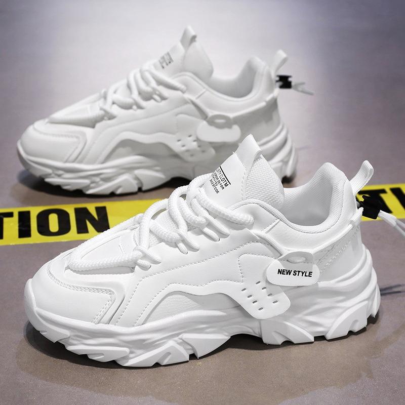 Spring men's shoes new breathable little white shoes men's trend versatile height increase men's sports shoes casual shoes men