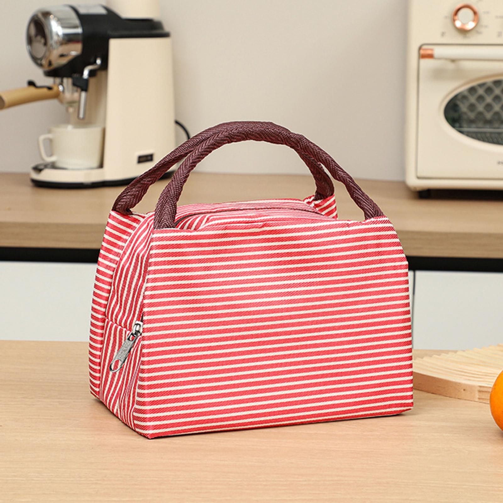 

Insulated Lunch Bag, Portable Thermal Tote Bag for , School, Picnic & Street Stall one size