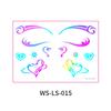 European & American Cross-border Music Festival Laser Eyeliner Stickers - Waterproof & Long-lasting Disposable Tattoos