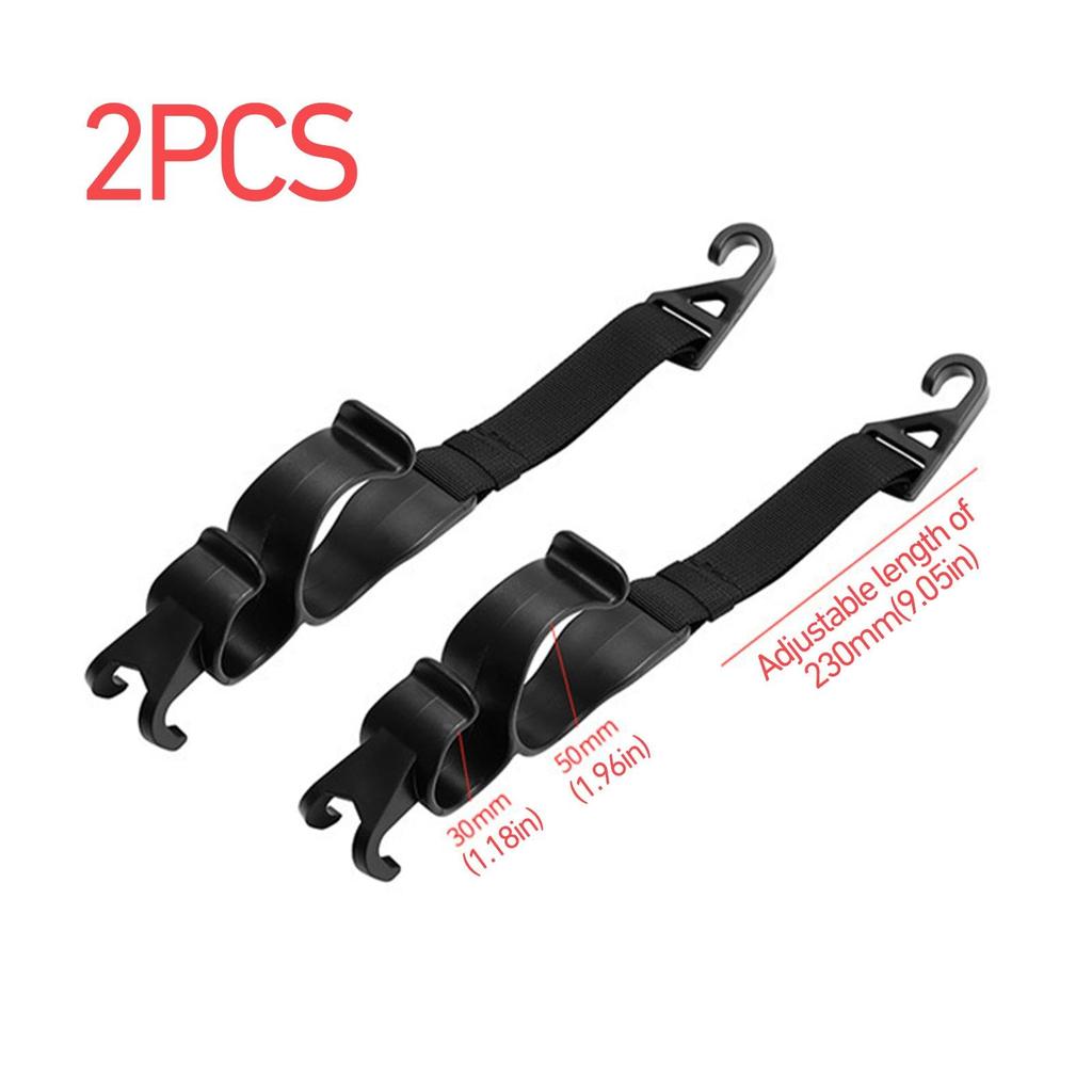Auto Seat Hooks, Vehicle Headrest Hooks | 2 Rear Seat Umbrella Storage Hooks, Bags,