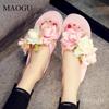 Lightweight Thick-sole Women's Summer Fashion Slippers Flower Decors Platform Flip Flops Woman Casual Slides Zapatos De Mujer