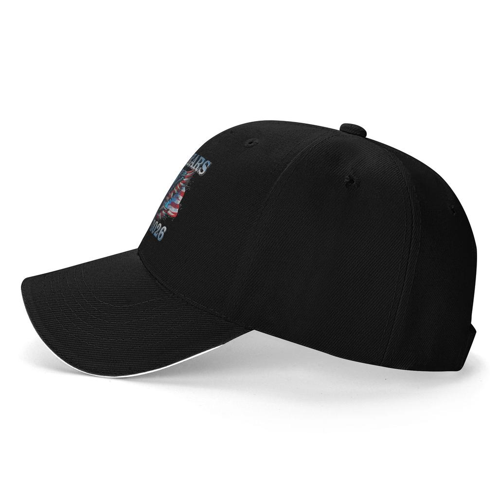 Spring USA 250 Years 1776 2026 Eagle American Flag Baseball Cap Running Hippie Street Style Print Trucker Hat Men Baseball Caps