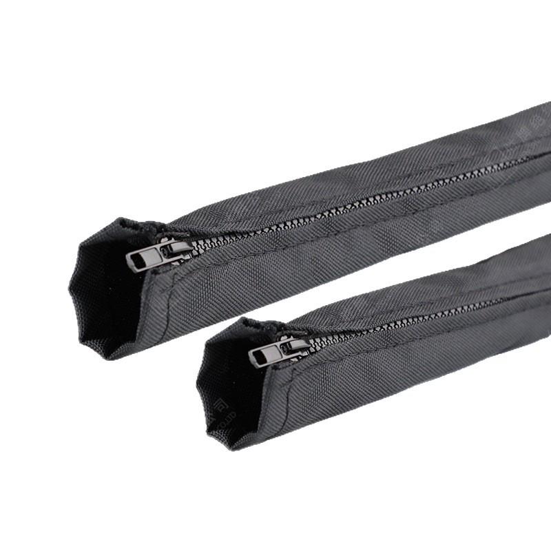 Shengpai PET Flame Retardant Zipper Braided Sleeve for Wear and Aging Resistance In Engineering Machinery Line Protection