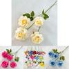 Realistic Silk Rose Branches For Wedding Party Photography Home Decoration