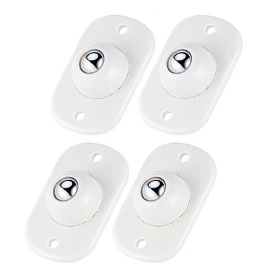 360 Grad Drehung Klebende Umlenkrollen Schwenkbare Aufbewahrungsbox Möbel Müll 4 STÜCK