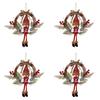 Premium-4X Artificial Christmas Wreath For Front Door Wall Window Farmhouse Home Decoration, Snowman(Small)