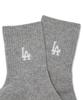 Emelbi Daily Small Logo Mid-Calf Socks 3-Pair Set Mlb (Melange Grey)