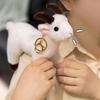 Portachiavi Peluche Capra Carina, Portachiavi Peluche Pecora Piccola, Ciondolo Morbido e Peloso per Borsa per Donne Ragazze, Accessorio Regalo per Zaino Borsa