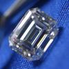 3.97 Ct D Color Moissanite Emerald Cut VVS1 Certified Beautiful Loose Gemstone