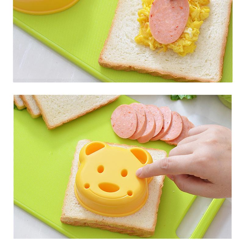 Cute Bear Sandwich Molds Toast Making Knife Molds Cute Baking Pastry Tools Funny Food Kitchen Accessories