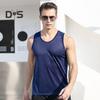 Herren Mesh-Weste Sommer-Tanktop Einfarbig Rundhals Ärmellos Singlet Slim Fit Muskel-Fitness-Shirt für Fitnessstudio Streetwear