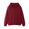 Fleece-Lined Thickened Hua Cotton Drop-Shoulder Hoodie - 2023 Autumn/Winter Solid Color Loose Hooded Sweatshirt with High Neck