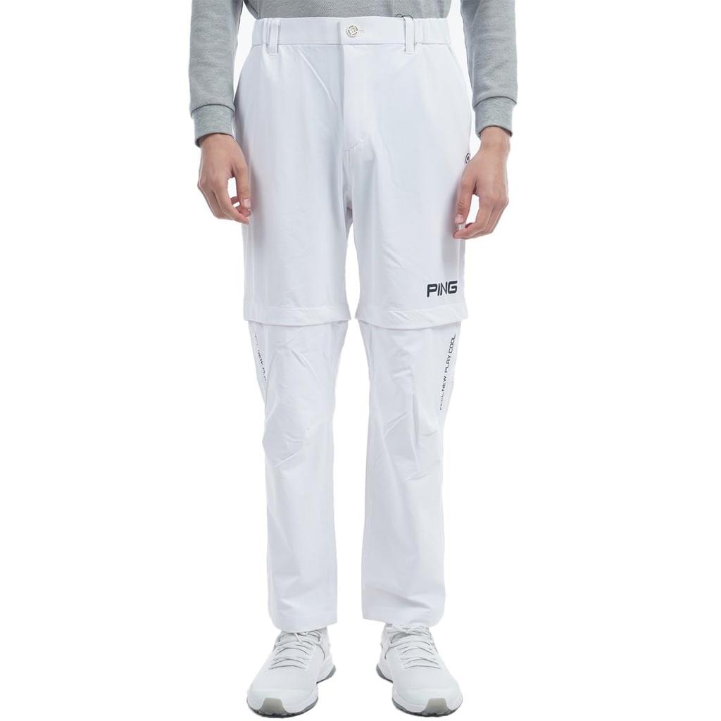 [Pin Apparel] Men's 2-way Tapered Pants (water-repellent and Stretchy)  Golf  621-4231815 030White 3L