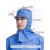 Breathable Dust-free Shawl Hat Neck Protector Workshop Work  Hat  Industrial Use