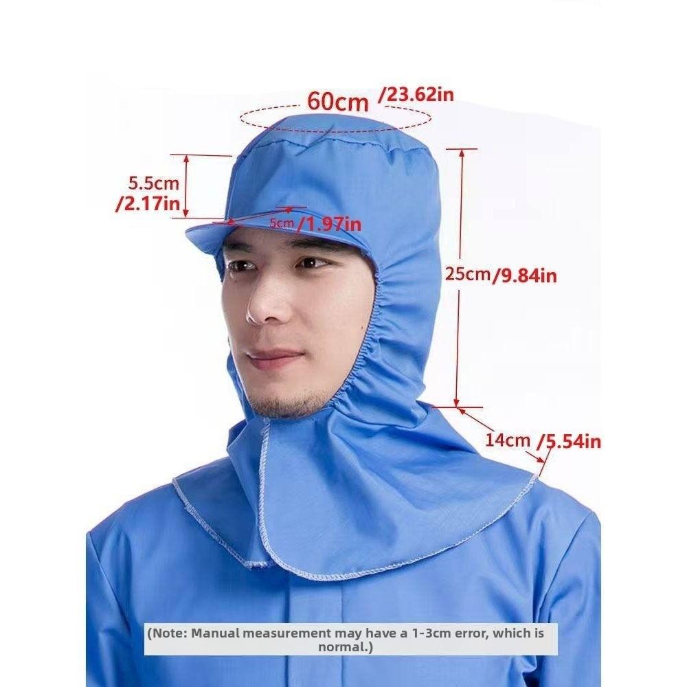 Breathable Dust-free Shawl Hat Neck Protector Workshop Work  Hat  Industrial Use