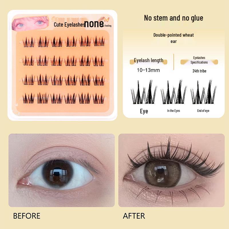 Mengjie Shangpin Glue-Free Stemless Natural Barbie Eyelashes