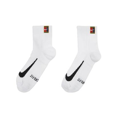 Nike Court Multiplier Max Tennis Ankle Socks 2 Pairs CU1309-100