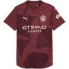Manchester City 24/25 Ss24 Pohodlná Móda Verze Hráče Výstřih do V Pulovr Krátký Rukáv Retro Fotbalový Dres Pánské topy Červená 775096-03