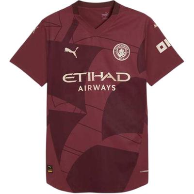 Manchester City 24/25 Ss24 Comfortable Fashion Player Version V-Neck Pullover Short Sleeve Retro Football Jersey Men Tops Red 775096-03