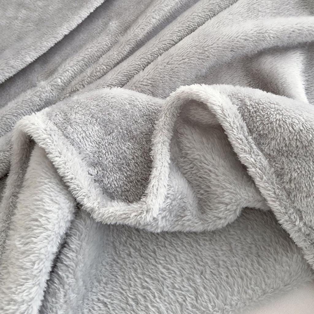 Gładki Koc Cosy 200X220 Cm Szary
