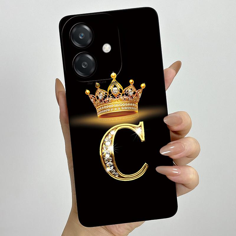 For Oppo A60 5G Case Silicon Crown Letter Shockproof Coque For OPPO A3 5G CPH2683 Cover For OPPO A3X A 3X A40 A40m 4G Phone Case
