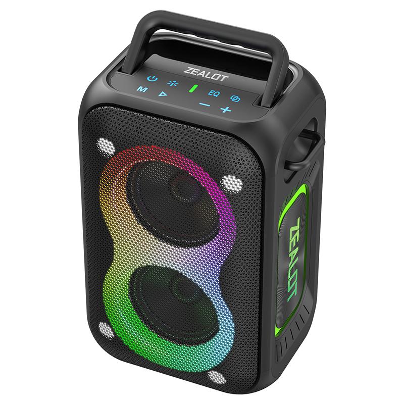 OEM ODM Portable Smart Wireless Speaker Big Power for Party Outdoor Waterproof ZEALOT Speaker PT02